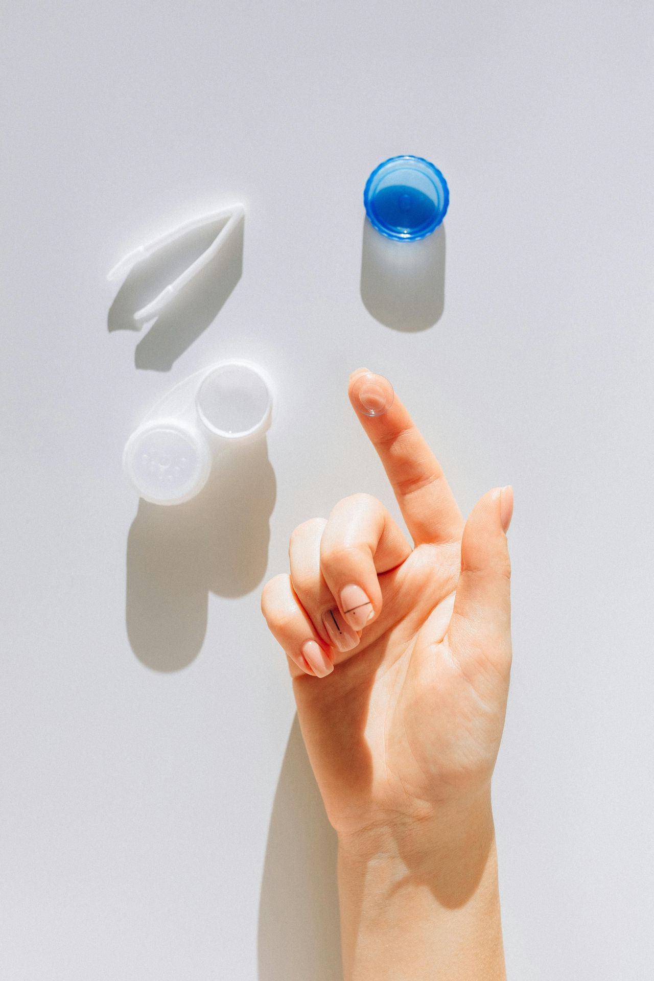 Contact lens fitting service illustration
