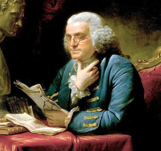 Benjamin Franklin และ Bifocal lens ปี 1784